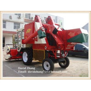 65hp 2562mm Self-propelled full feed  4L-1 soybean combine harvester for sale